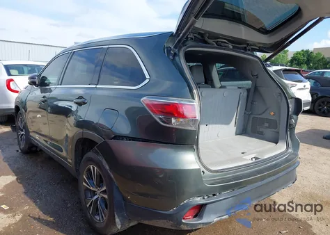 2016 Toyota Highlander Xle V6 from USA, damaged, VIN 5TDJKRFH6GS263522